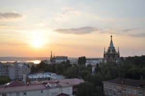 свято-михайловский собор лето закат